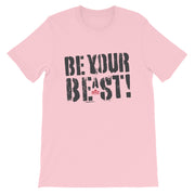 Be Your Beast women's training T-shirt with ASC logo on back label