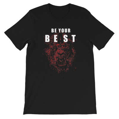 Be Your Beast Lion with ASC logo on back label men's T-shirt