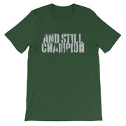 And Still Champion men's training T-shirt with ASC logo on back label