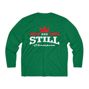 And Still Champion logo men's long-sleeve stay-dry tee