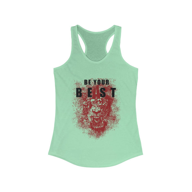 Be Your Beast Lioness women's racer-back tank top