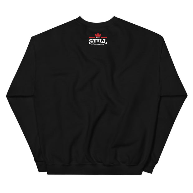 Eternal Champion men's sweatshirt with ASC logo on back label