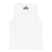 And Still Champion crest logo men's muscle shirt with ASC logo on back label