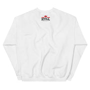 And Still Champion in crown men's sweatshirt with ASC logo on back label