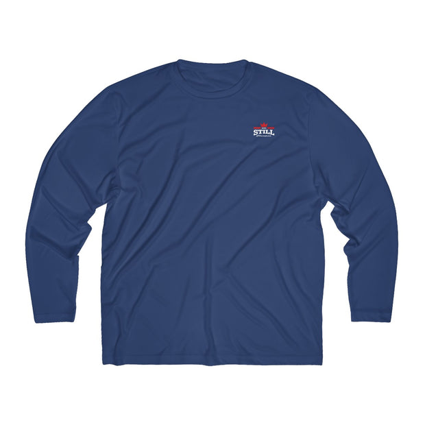 And Still Champion crest logo men's long-sleeve stay-dry tee