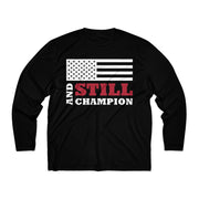 And Still Champion flag men's long-sleeve stay-dry tee