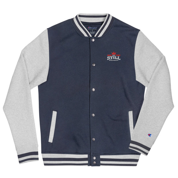 And Still Champion embroidered bomber jacket - snap front closure