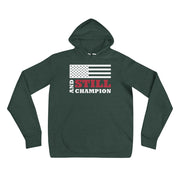 And Still Champion flag with white stripes men's pull-over hoodie