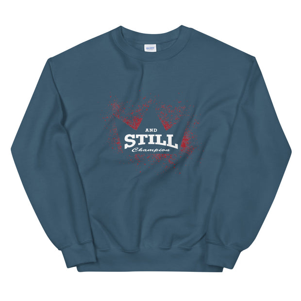 And Still Champion crown with ASC logo on back label women's sweatshirt