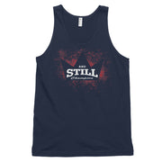 And Still Champion in crown with white lettering men's tank top