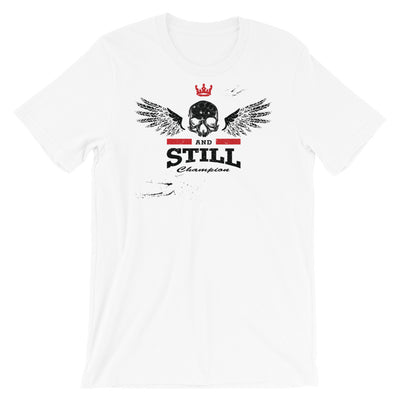 Eternal Champion men's T-shirt with ASC logo on back label