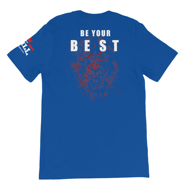 And Still Champion on front & sleeve, Be Your Beast on back men's T-shirt