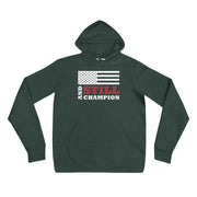 And Still Champion flag with white stripes women's pull-over hoodie