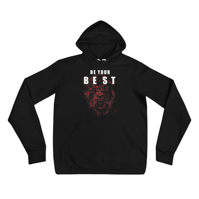 Be Your Beast Lioness white lettering women's pull-over hoodie
