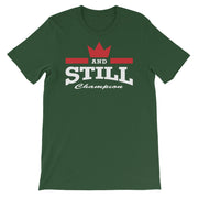 And Still Champion on front, Be Your Beast on back, women's T-shirt