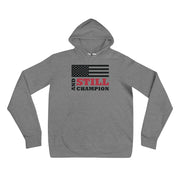 And Still Champion flag with black stripes women's pull-over hoodie