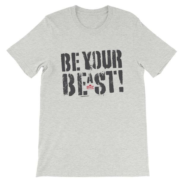 Be Your Beast women's training T-shirt with ASC logo on back label