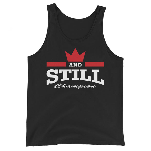 And Still Champion logo white lettering women's tank top